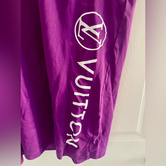 Louis Vuitton T Shirt Dress Purple and Pink M - Picture 2 of 8